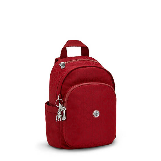 Kipling Delia Mini Ryggsekk Rød | NO 1651AH